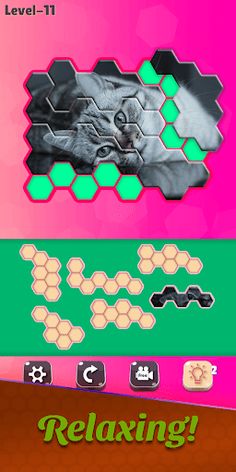 Cats Jigsaw! - Hexa Puzzle - Screenshot 4