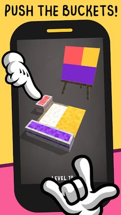 Bucket Pusher: 3D Paint Puzzle - Screenshot 1