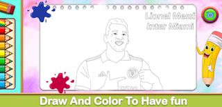 Messi Coloring Game - Screenshot 1