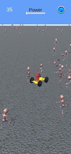 Crush zombies by car - Screenshot 1
