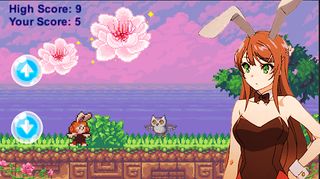 Bunny Girl Jump- Idle Dino Gam - Screenshot 1