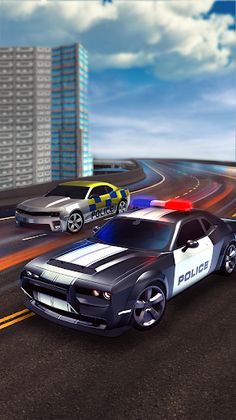 US Police Car Chase Racing 3D - Screenshot 1