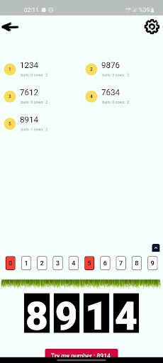 Bulls & Cows Game - Numbers - Screenshot 3