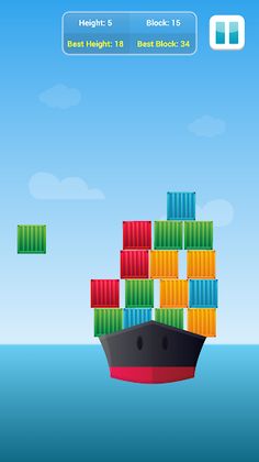 Tower Ship Stack – Block Build - Screenshot 1