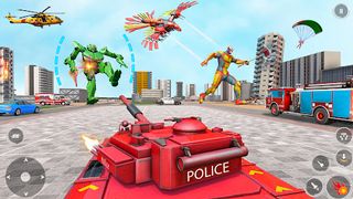 Police Tank Robot Transform 3d - Screenshot 2