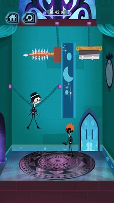 Stickman Cut The Rope Puzzle - Screenshot 2