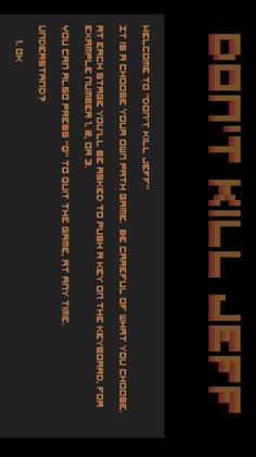 Don't Kill Jeff - Screenshot 1