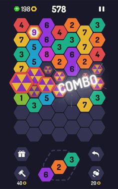 UP 9 Hexa Puzzle! Merge em all - Screenshot 3
