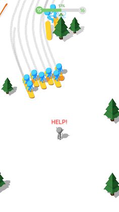 Crowd Ski - Screenshot 1