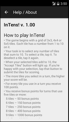 InTens! - Screenshot 4