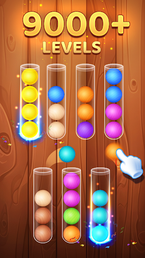 Color Ball Sort Wooden Puzzle - Screenshot 2