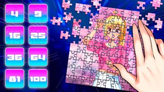 Anime Jigsaw Puzzle: Girl Game - Screenshot 2