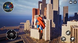 Flying Superhero Crime City - Screenshot 1