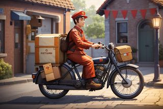 Profession mailman on a bike - Screenshot 3