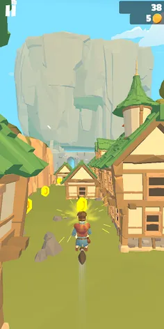 Flying Broom Runner 3D - Screenshot 4