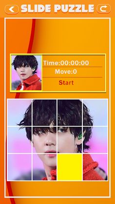 Kim Tae-Hyung Slide Puzzle - Screenshot 4