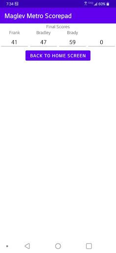 Maglev Metro Scorepad - Screenshot 4