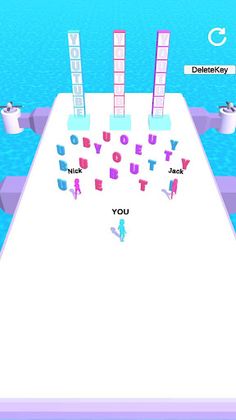 Word Race 3D - Screenshot 1