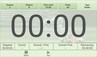 J42 Fantasy Draft Clock - Screenshot 2