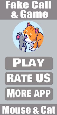 Fake Call Mouse and Cat Game - Screenshot 1
