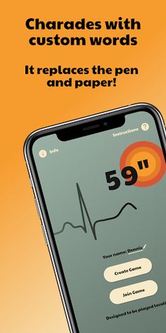 59 seconds - DIY Charades Game - Screenshot 1