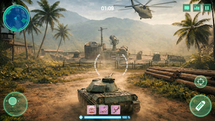 War Machines:Tanks Battle Game - Screenshot 1