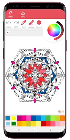 Flowers Mandala Coloring Book - Screenshot 4