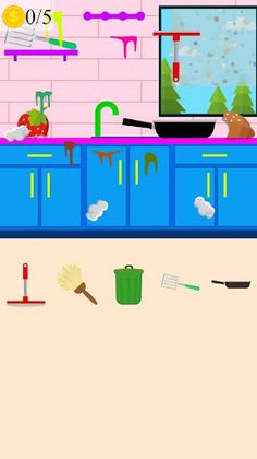 kitchen cleaning game - Screenshot 3