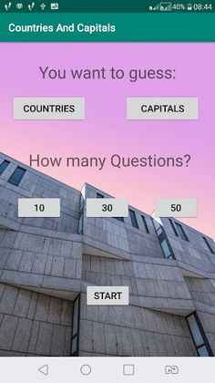 Guess Capitals - Screenshot 1