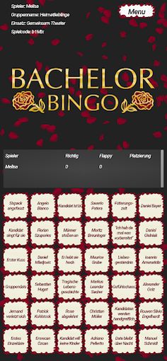 Bachelor Bingo - Screenshot 3