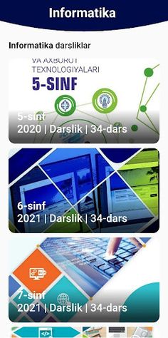 Informatika darsliklar - Screenshot 1