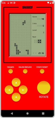 Tetris Game - Screenshot 1