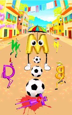 Letter Fun Run 3D Game - Screenshot 4