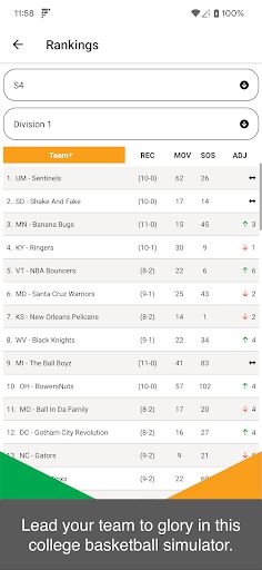 Basketball Sim - Screenshot 4