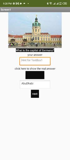 Capital Quiz - Screenshot 1