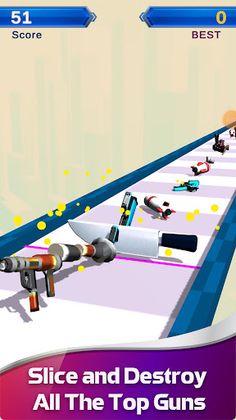 Slice Master Gun 3D - Screenshot 1