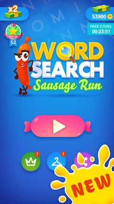 Word Search - Sausage Scapes - Screenshot 1