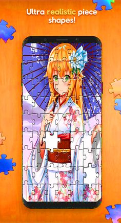 Kimono Girl Jigsaw Puzzle - Screenshot 1