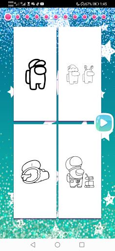 Glitter Among us Coloring Book - Screenshot 4