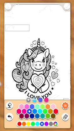 Unicorn Chibi-Coloring Game - Screenshot 2