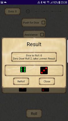 Forged in the Dark Dice Roller - Screenshot 2