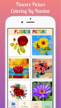Flowers Picture Coloring - Screenshot 1