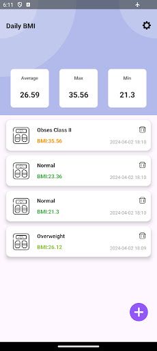 Daily BMI - Screenshot 3