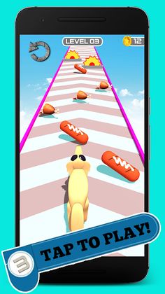 Cute Long Nose Puppy Runner 3D - Screenshot 1