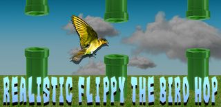 Realistic Flippy the bird hop - Screenshot 1