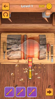 Wood Cutter 3D - Wood Carving - Screenshot 3