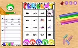 Percent Bingo for Education - Screenshot 2