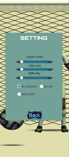 Free kick football - Screenshot 1