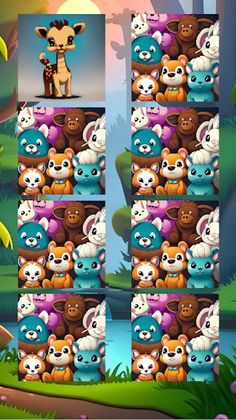 Jogo da Memoria Bichos Fofos - Screenshot 2