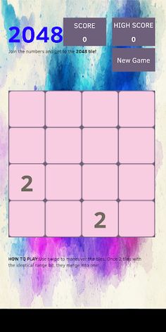 Purple 2048 - Screenshot 2
